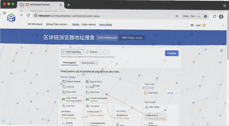 区块链浏览器地址搜索页面预览图
