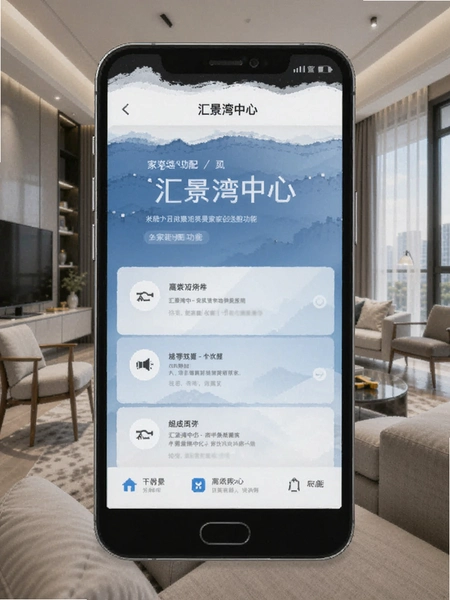 汇景湾中心 家装选配功能界面