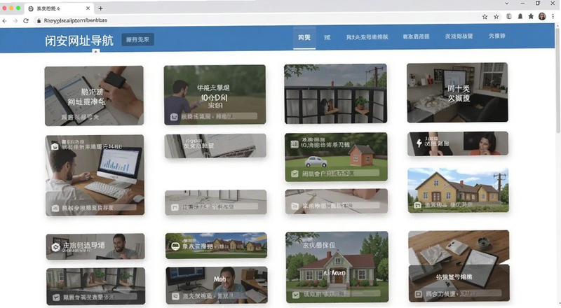 闭安网址导航分类页面预览图