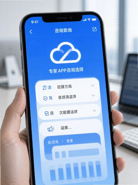 专家云APP咨询方式选择界面