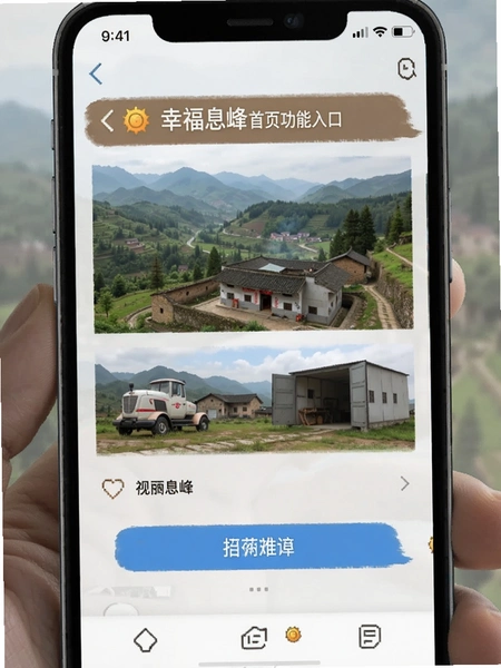 幸福息烽首页功能入口截图