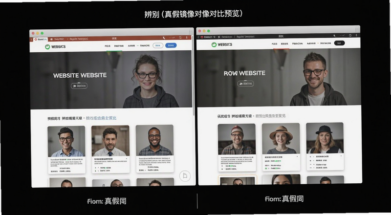 辨别真假镜像网站对比预览图