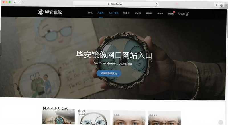 毕安镜像网站入口页面预览图