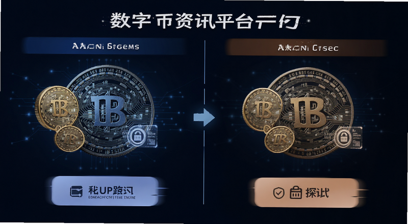 数字货币资讯平台对比示意图预览图