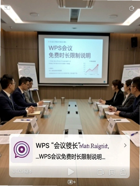 WPS会议免费时长限制说明截图