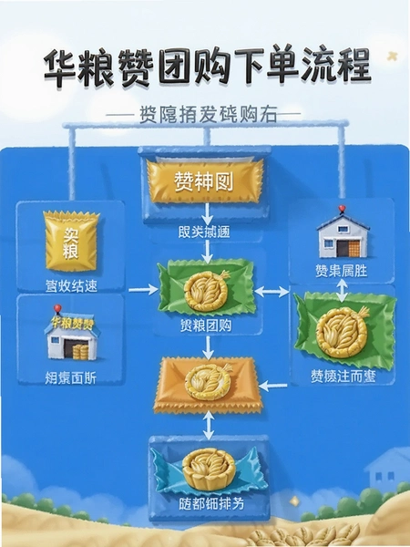 华粮赞团购下单流程图