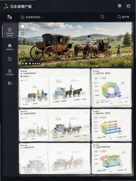 马车保商户版数据看板预览图