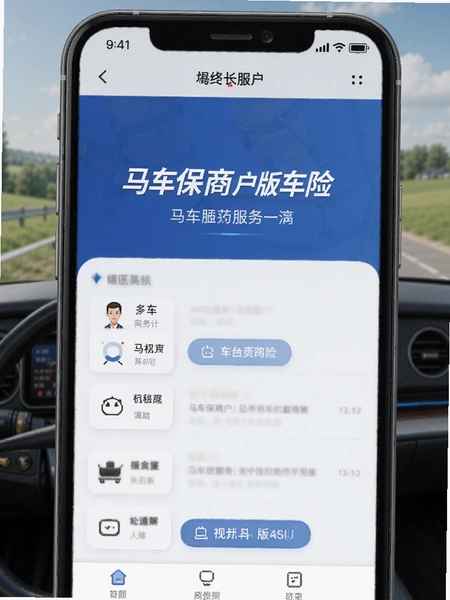 马车保商户版车险服务界面