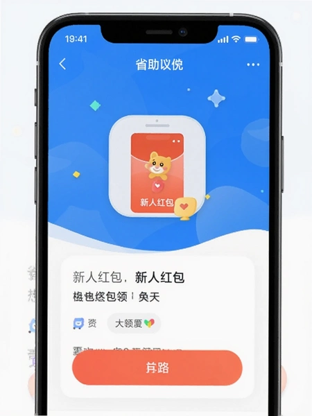 省助app新人红包领取界面