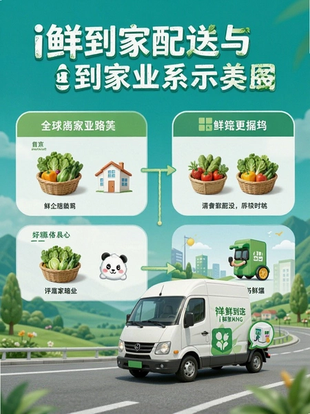 i鲜到家配送与鲜到家业务关系示意图