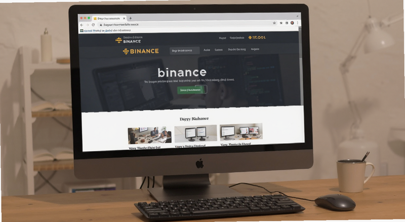 电脑浏览器打开binance官网首页预览图