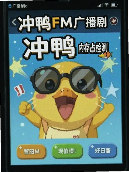 冲鸭FM广播剧内存占用检测界面预览图