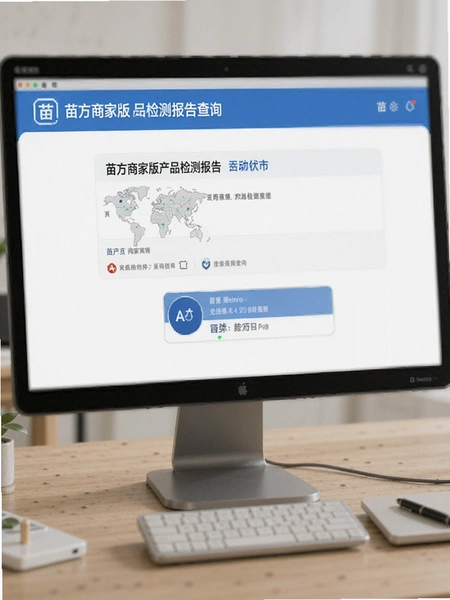苗方商家版产品检测报告查询界面