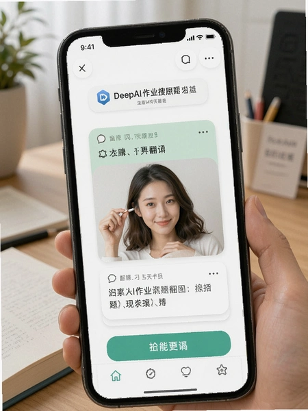 DeepAI作业搜题拍照翻译功能展示