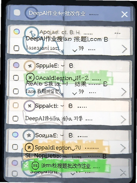 DeepAI作业搜题批改作业结果标注预览图