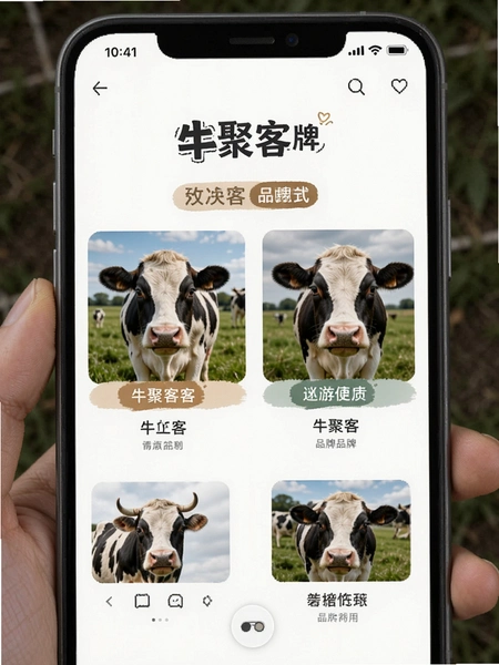 牛聚客品牌对比界面