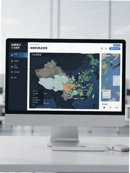 地图慧行业版网点管理界面