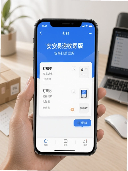 安易递收寄版app打单界面展示
