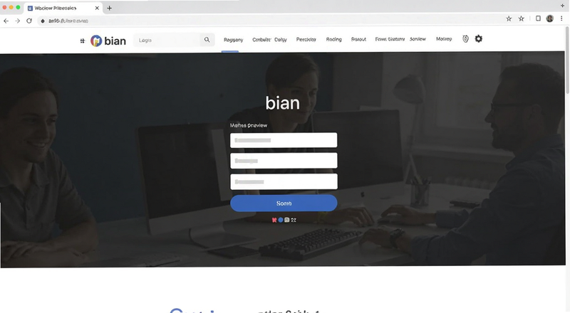 网页版bian登录界面预览图