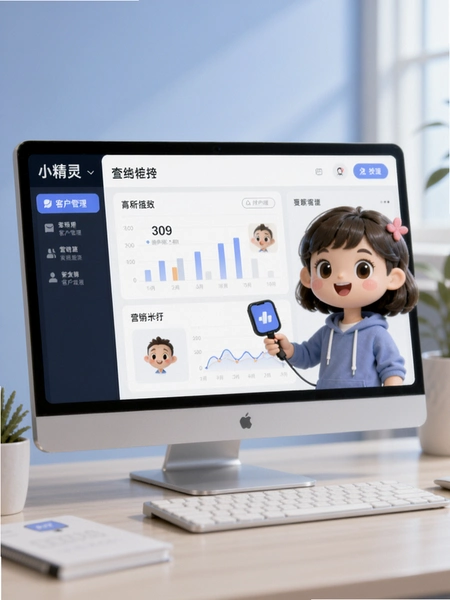 营销小精灵客户管理界面
