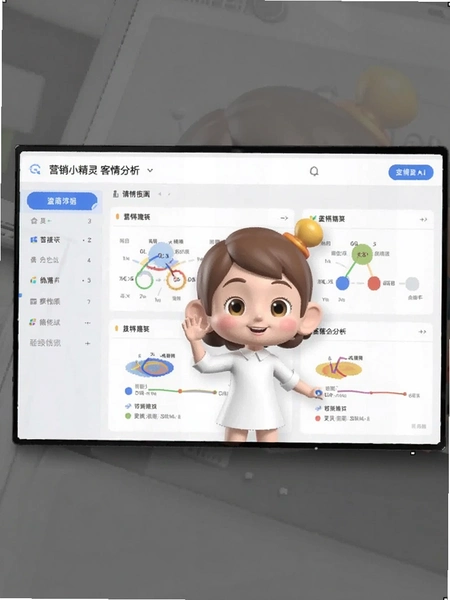 营销小精灵客情分析界面截图