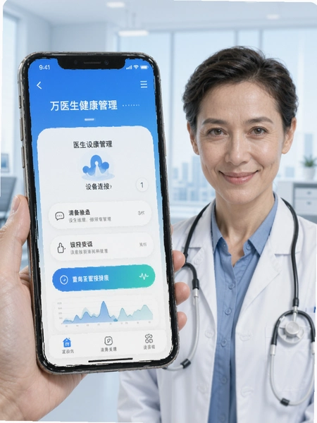 万医生健康管理app设备连接界面预览图