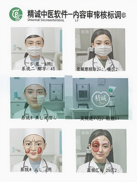 精诚中医软件内容审核标识截图