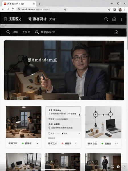 掮客匠才 关于页面截图