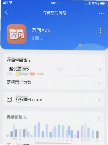 万问APP存储空间清理设置界面