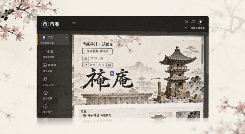 币庵平台界面预览图