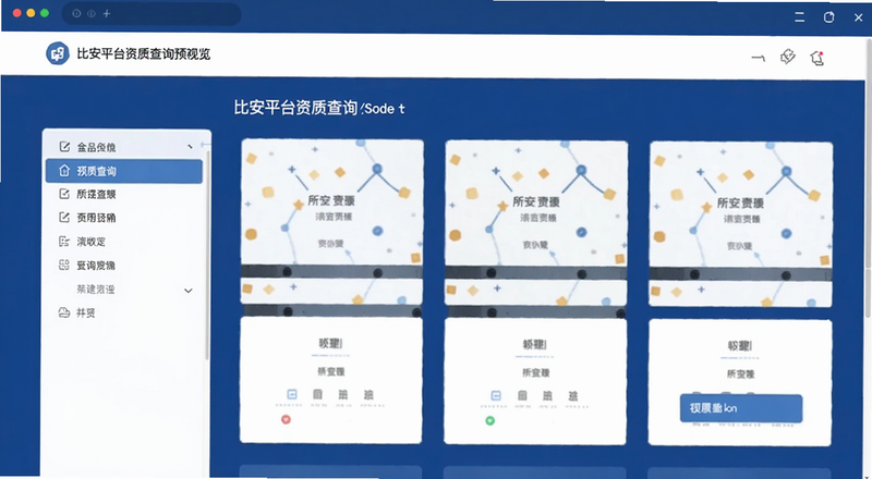比安平台资质查询界面预览图