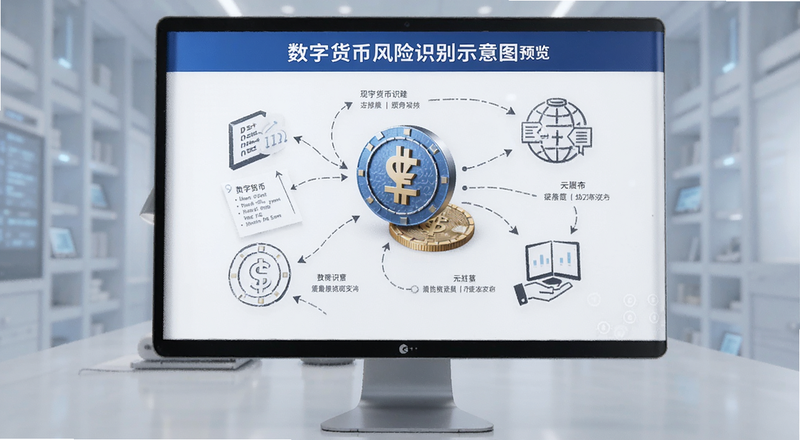 数字货币风险识别示意图预览图