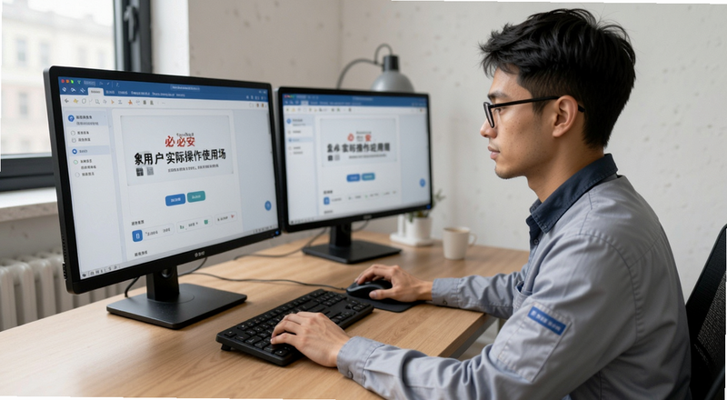正规必安用户实际操作使用场景图