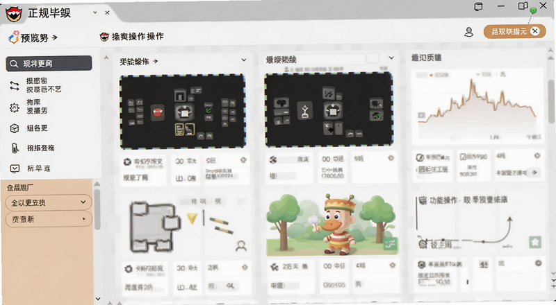 正规毕安功能操作界面预览图