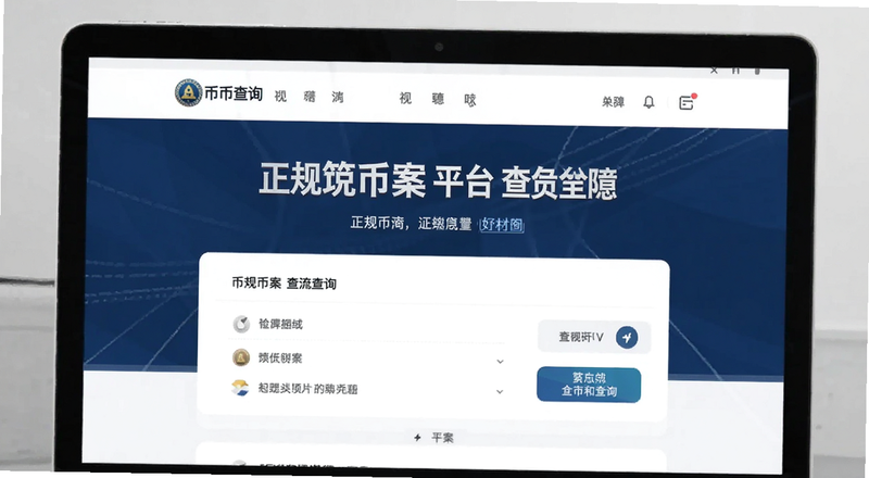 正规币案平台查询页面展示图