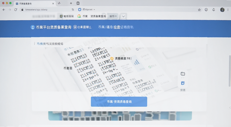 币案平台资质备案查询界面图