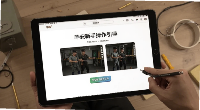 毕安新手操作引导页面预览图