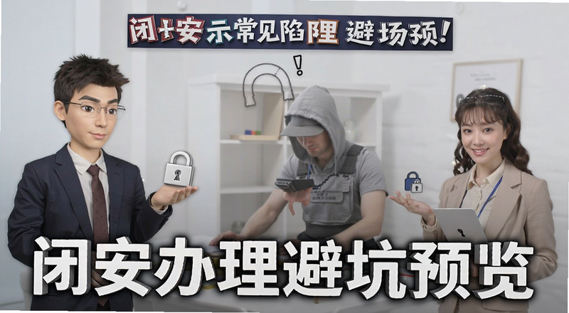 闭安办理常见陷阱示意场景|闭安办理避坑预览图