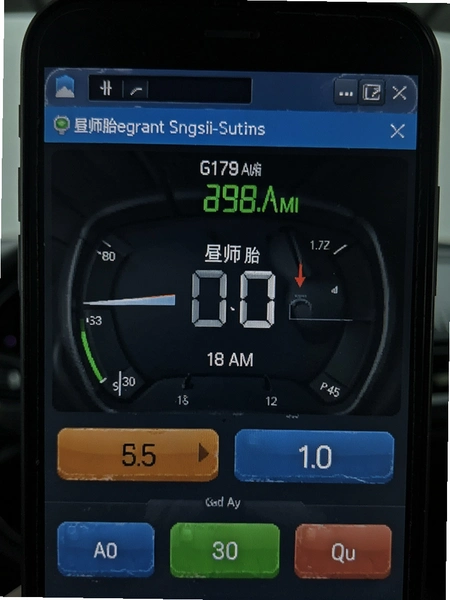 昼师胎压监测软件运行界面截图