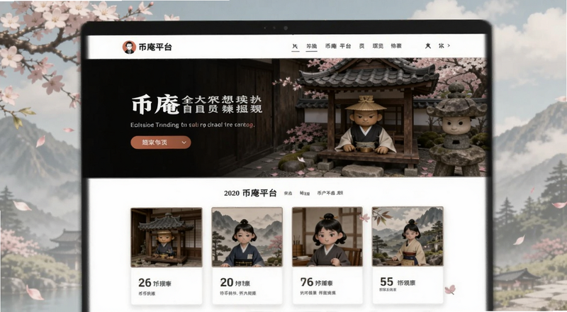 币庵平台首页界面预览图