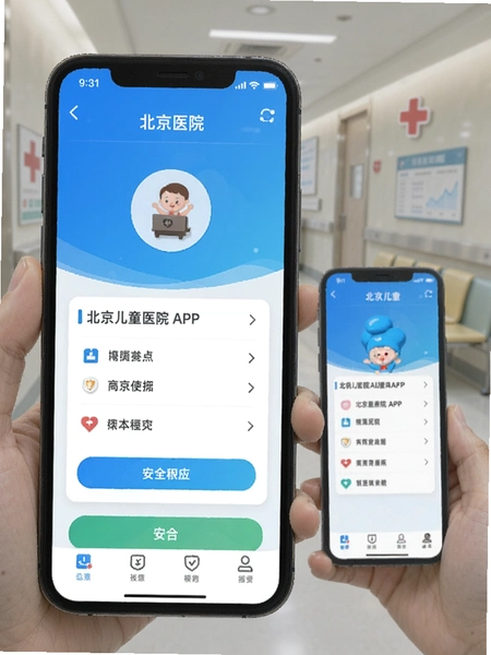 北京儿童医院APP安全使用界面预览图
