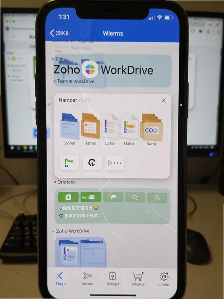 Zoho WorkDrive�Ŷ��ļ��д��������ֻ���ͼ