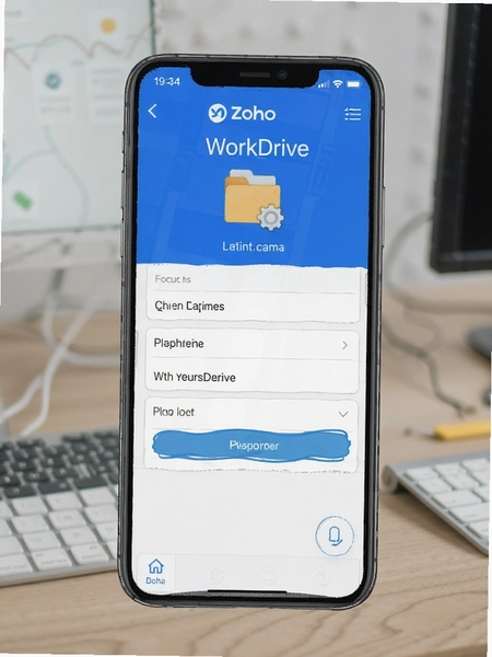 Zoho WorkDrive�ֻ����ļ�Ȩ�����ý���ʾ��ͼ