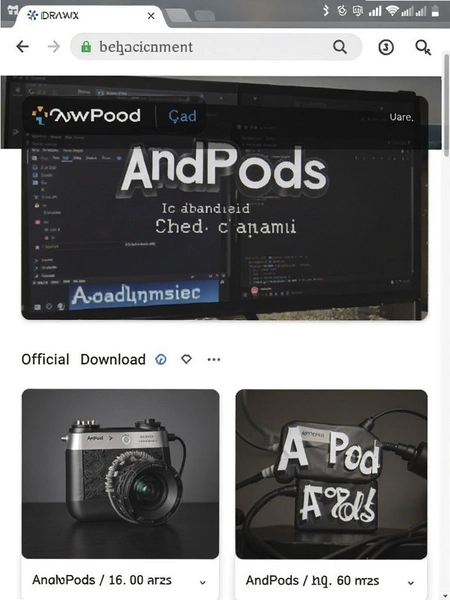 AndPods�ٷ�����ҳ���ͼ