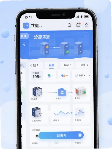 共赢app分仓管理界面预览图
