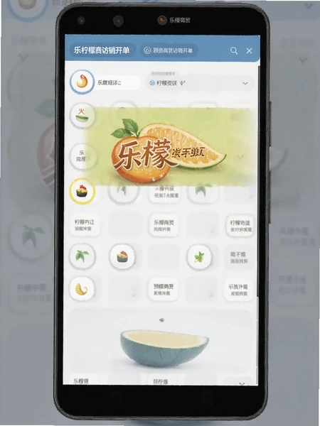 乐檬商贸访销开单界面预览图