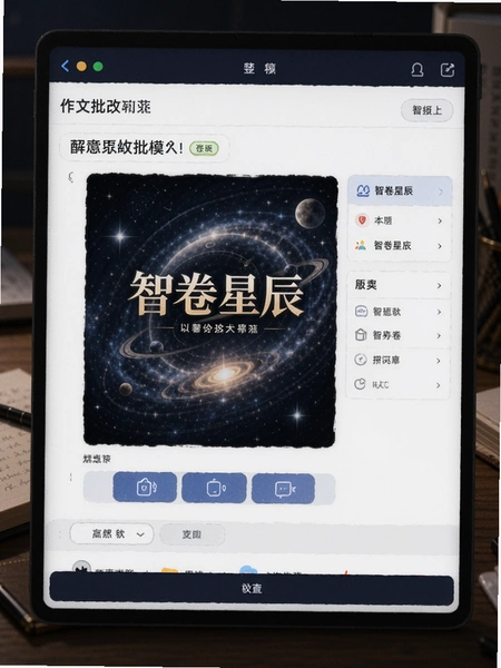 智卷星辰 作文批改界面