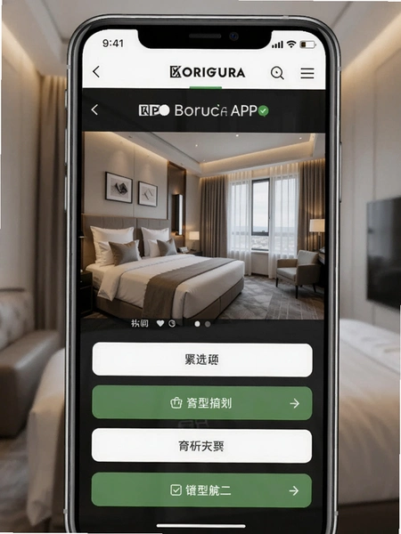 欧堡利亚APP酒店房型选择页面预览图