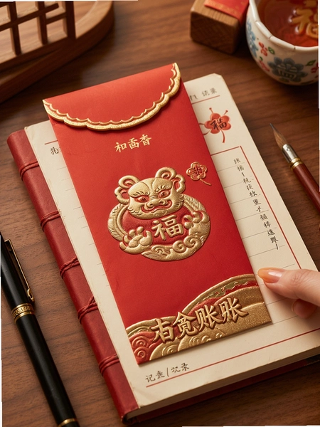 如意红包封如意账本记录页面