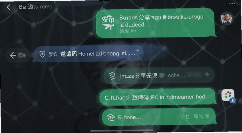 安币邀请码分享社群聊天界面预览图